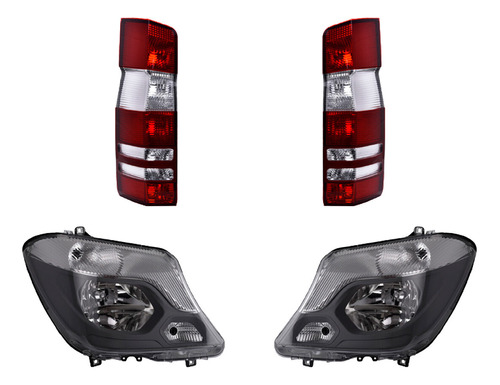 Kit Faros C/motor + Calaveras Sprinter 14 Al 17 Depo