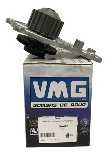 Bomba De Agua Vmg P/ Peugeot Partner Berlingo 1.6 Hdi