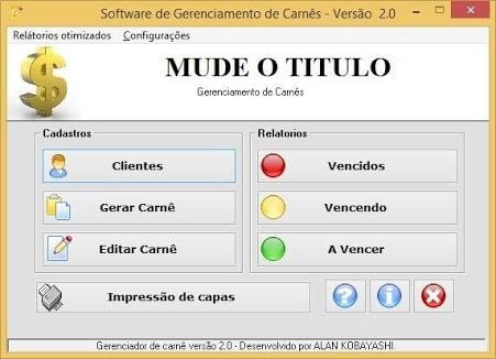 Sistema Completo P/ Emissão E Controle De Carnês
