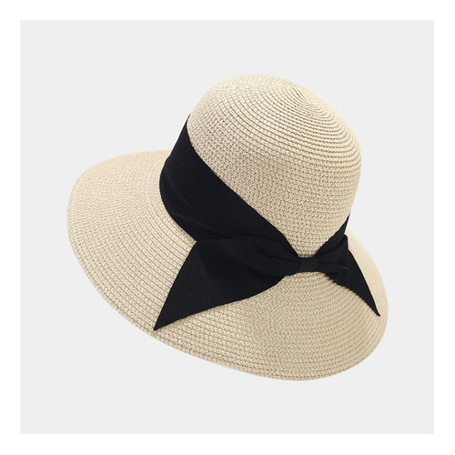 Sombrero De Paja Moda Arco Pescador Sombrero Mujer