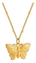 Comprar Collar De Mujer De Mariposa En Acero Inoxida  Chapado En Oro