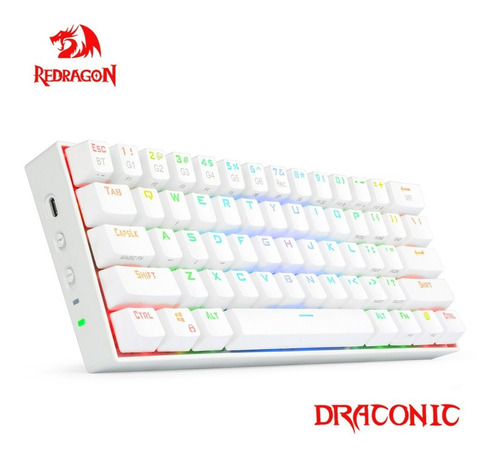 Teclado Mecanico Redragon K530 Draconic Rgb Gamer (60%)