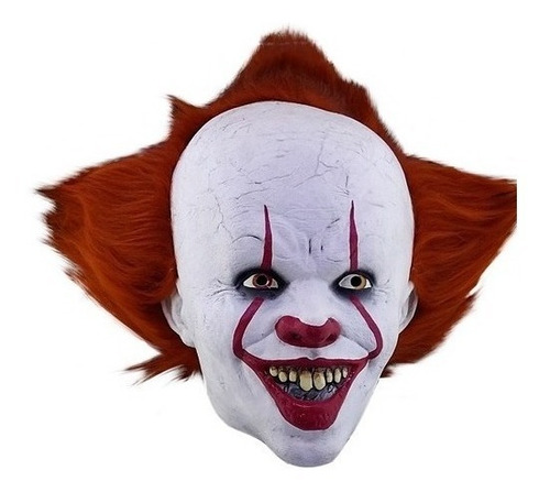 Máscara Pennywise New It-deluxe Mask - With Hair Halloween