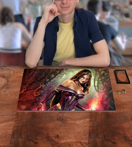 Playmat De Goma Duradera 14pulgx24puLG Mtg Tcg