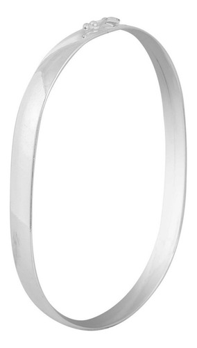 Bracelete Grosso De Prata 925 Legítima Durabilidade Eterna Comprimento 19 Cm Cor Prateado Diâmetro 19 Cm