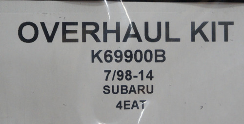 Overhault Kit Caja Automatica 4eat- Subaru