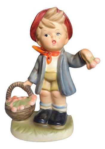 Decorar Hummel Japan Figura Niño C/cerezas Vintage X Navidad