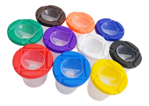 Vasos Para Pintura A Prueba De Derrames, Suministros De Arte