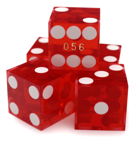Dice De Casino Profesional De 19 Mm - Conjunto De 5 Dados Ro