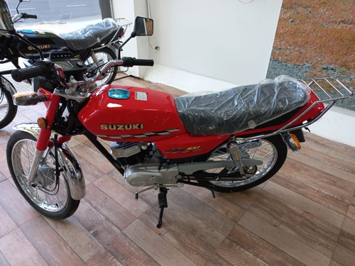 Imagen 3 de 15 de Suzuki Ax 100 2023 0km Rojo Moto Calle-suzuki Agronomia