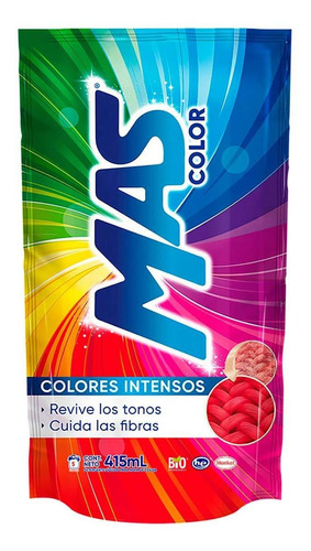 Detergente Líquido Mas Color 415 Ml