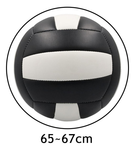Pelota De Voleibol Para Interiores Y Exteriores, Negro