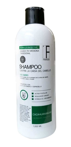 Imagen 1 de 3 de Shampoo Anticaída De Cacahuananche Y Romero 
