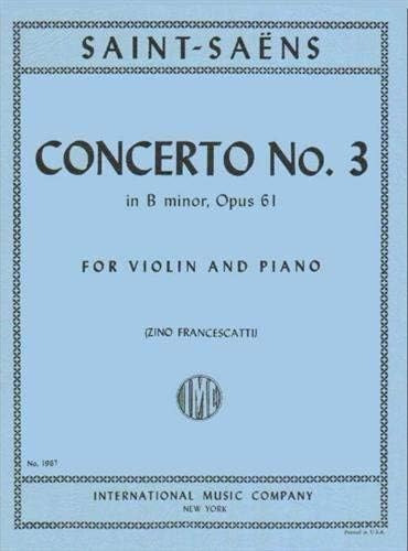 Saint-saens, Camille Concierto No. 3 Si Menor Op. 61. V...