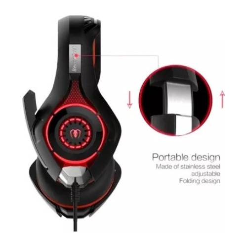 Audifonos Headset Gamer 3.5mm Beexcellent Gm-1  Led *itech