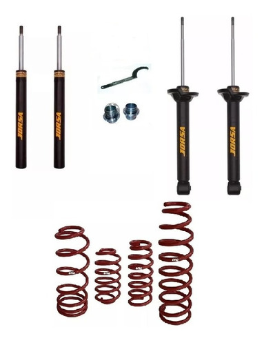 Amortiguadores Suspension Regulable  X 4 Gol Power