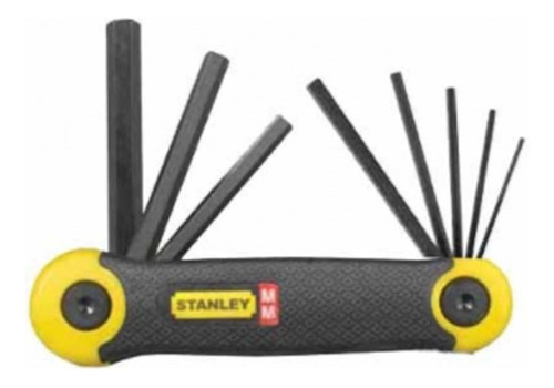 Llave Tipo Allen Stanley 5/64 -1/4 9 Piezas.