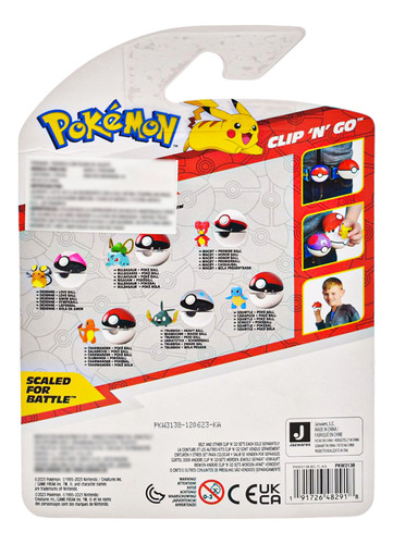 Pokemon Clip N Go Dedenne Con Amor Ball 4cm Jazwares Da
