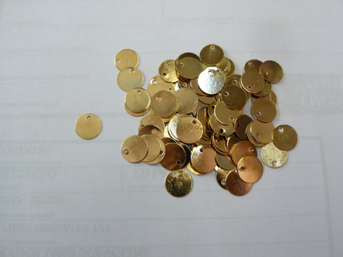 Monedas Dorados Caderines  Diámetro 10 - X 100 Unid - Ml-704