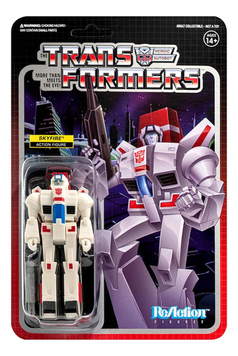 Super 7 Figura Reaction Transformers Wave 2 Skyfire 10 Cm