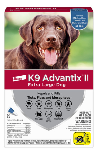 K9 Advantix Ii - Prevencin De Pulgas Y Garrapatas Para Perro