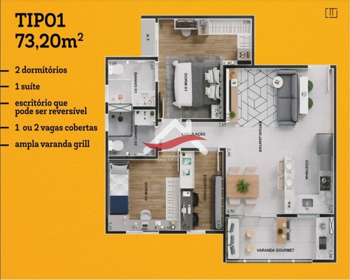 Imagem 20 de 20 de Lindo Concetto Campolim, Apartamento 73 M², 2 Dormit.(1 Suíte Máster), 2 Banh., Escritório, Varanda Grill, 1 Vaga Coberta. Rua Mercadão Campolim - Ap00108 - 69254756