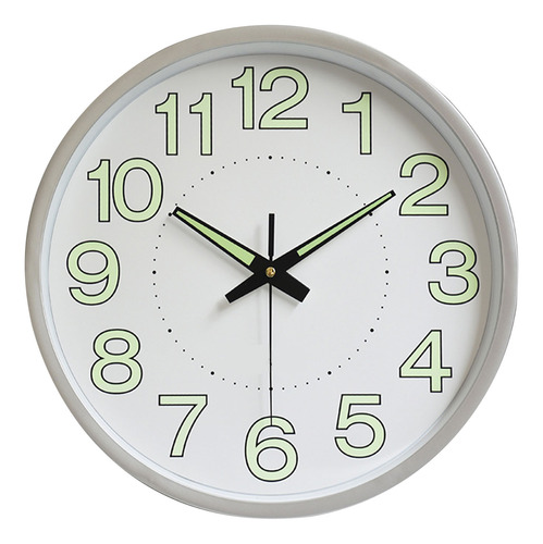 Reloj De Pared Luminoso De 12 Pulgadas, Reloj De Cuarzo Redo