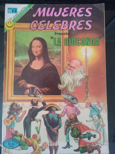 La Gioconda En Comic Mujeres Celebres No.139 Novaro Año-1972