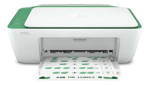 Impresora a color multifunción HP Deskjet Ink Advantage 2375 blanca y verde 200V - 240V