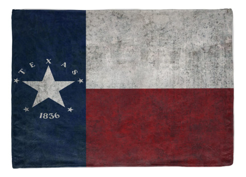 Manta Con La Bandera De Texas Para Sofa, Lujosa Y Comoda Man