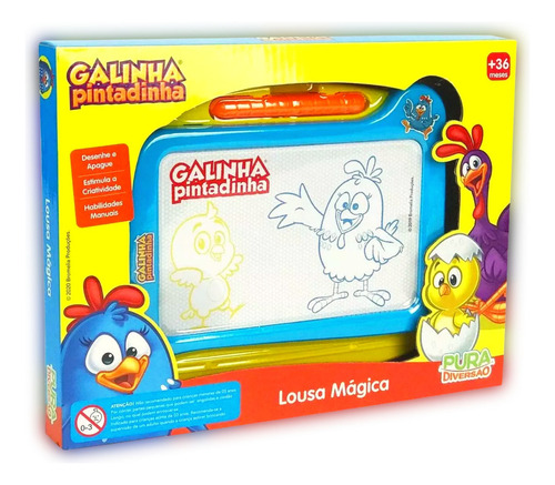 Brinquedo Galinha Pintadinha Lousa Magica 20204 Yes Toys