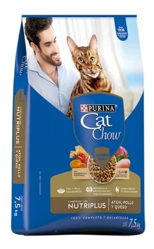 Alimento Cat Chow Defense Nature para gato adulto sabor salm n y