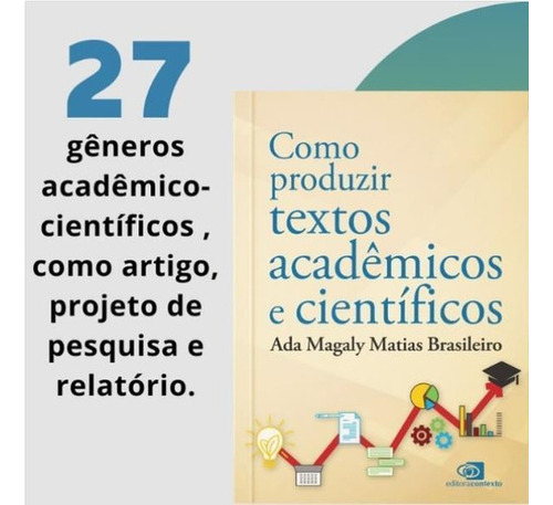 Como Produzir Textos Acadêmicos E Científicos, De Brasileiro, Ada Magaly Matias. Editora Contexto Universitario, Capa Mole Em Português