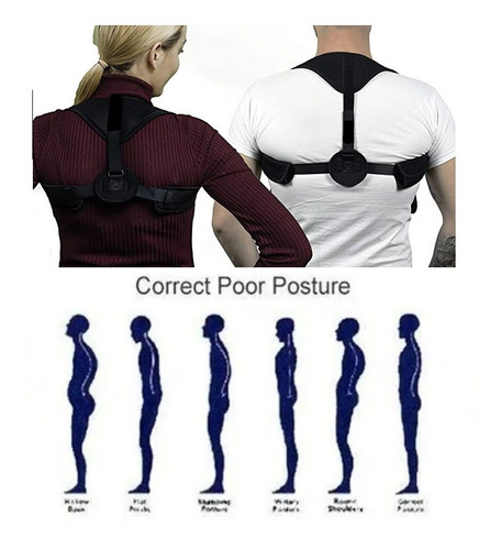 Corrector Espalda Universal Postura Encorvarse Hombre Mujer