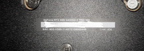 Geforce Rtx 3080 Gaming Z Trio 10g (usado)