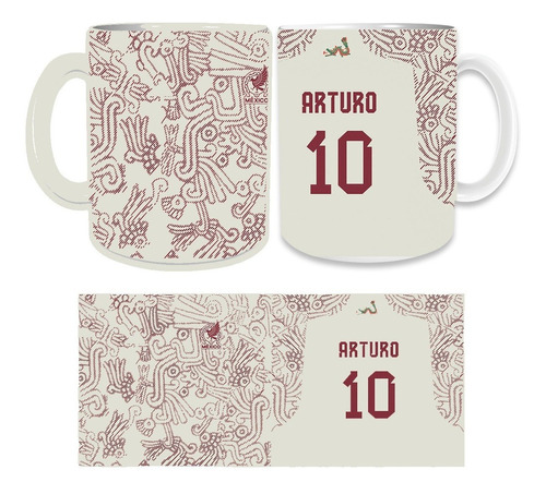 Taza  Personalizada Mundial Qatar  Mexico Visitante