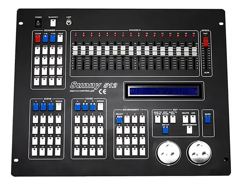 Controlador Dmx Shehds Dmx512 Dj Controlador Led Digital Di.