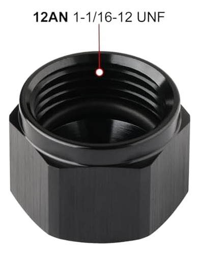 12an Hembra Flare Cap Port Plug Block Off Adaptador De Monta