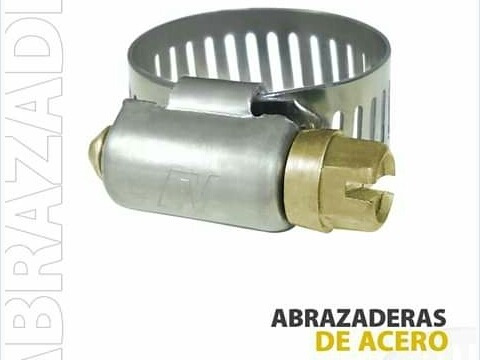 Abrazadera 5/8 Acero Inoxidable C/tornillo Al Carbon Covalca