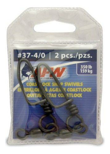 American Wire Pesca Brass Snap Coastlock Giratorios, Color N