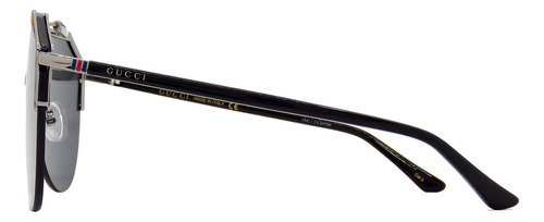Lentes De Sol Gucci Gg0584s Iconic Shape Shield Oversized Made In Italy 99mm Unisex Hombre Mujer