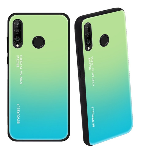 Funda Para Huawei P30 Lite Mar-lx1a Solari Bicolor Y Cristal