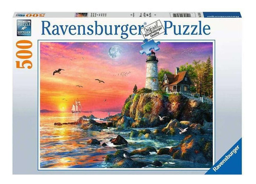 Puzzle Atardecer En El Faro - 500 Piezas Ravensburger