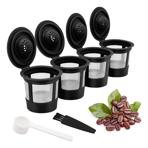Cápsulas De Café Recargables 4 Pack Filtro Reutilizable Y Cu