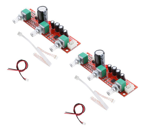 Tablero De Tonos De Preamplificador Ne5532 De 2 Piezas