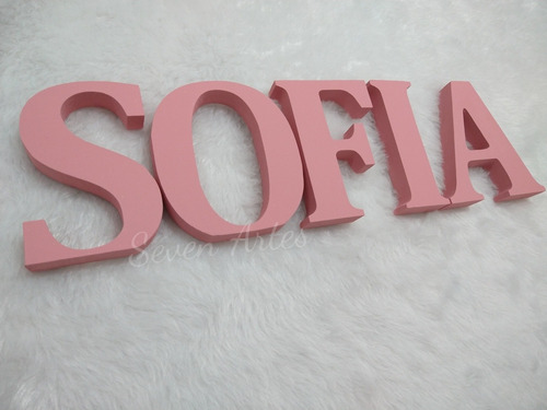 Nome Infantil Em Mdf Colorido 6 Letras De A A Z 12cm Altura