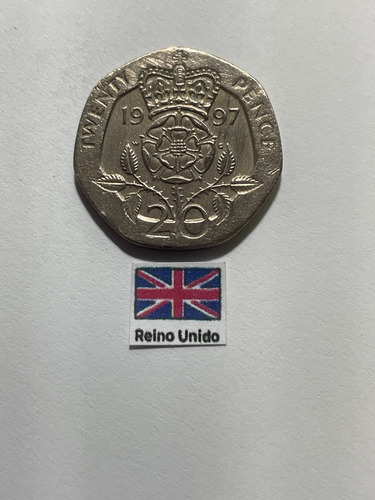 Moeda 20 Pence 1997, In 145 Inglaterra (Usado)