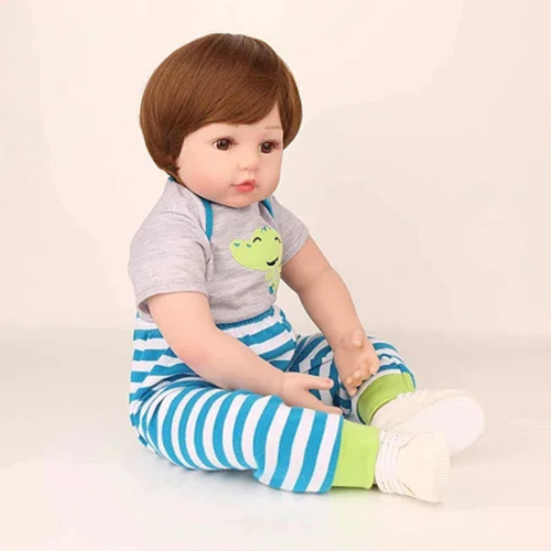 Boneca Bebê Reborn Laura Baby Bryan 100% Vinil - Shiny Toys