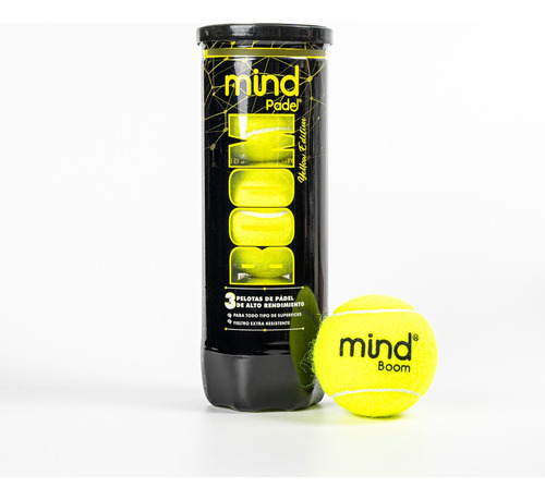 Pelotas De Padel Boom Yellow Edition Alta Calidad X3 