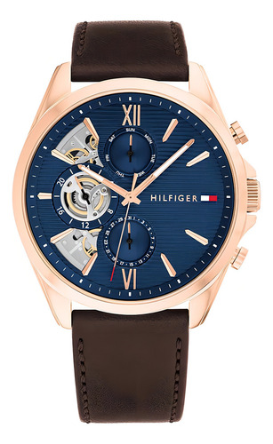 Reloj Tommy Hilfiger Para Hombre De Cuero 1710645 Ss
